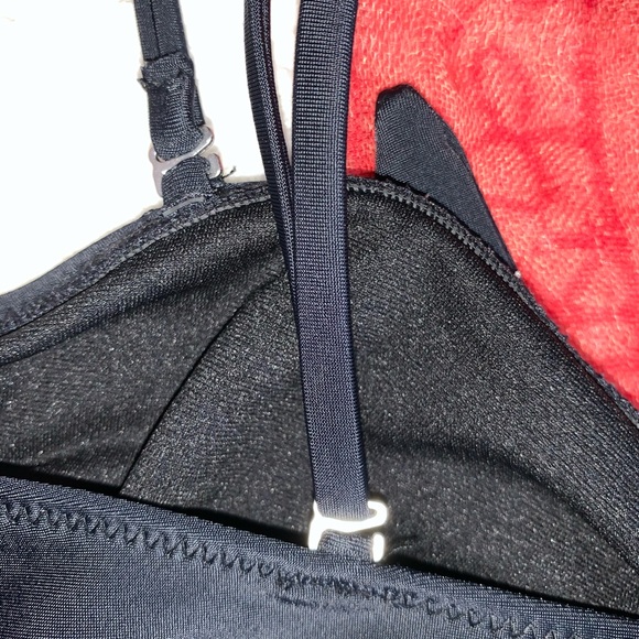 Old Navy Knotted-tie Swim Top Black Size Large - Picture 8 of 15